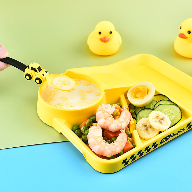 Suction Cup Baby Plate Set with Fork and Spoon