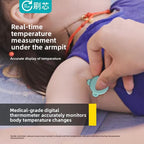 Wireless Underarm Baby Thermometer With App Tracking