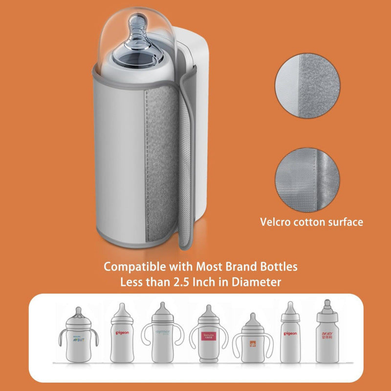 USB Portable Milk Bottle Warmer with Adjustable Temperature