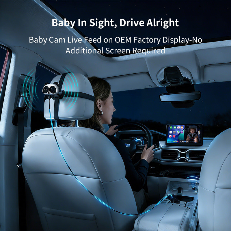Wireless CarPlay Adapter with Baby Monitor