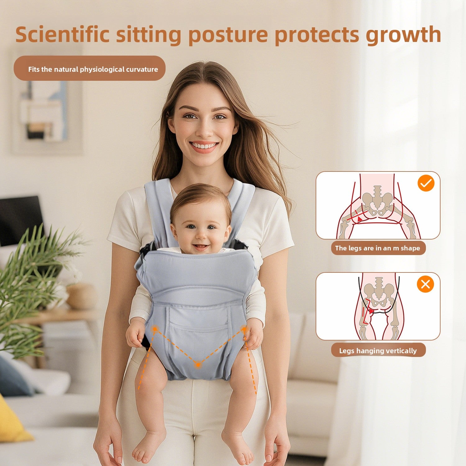 Simple Travel Breathable Baby Carrier